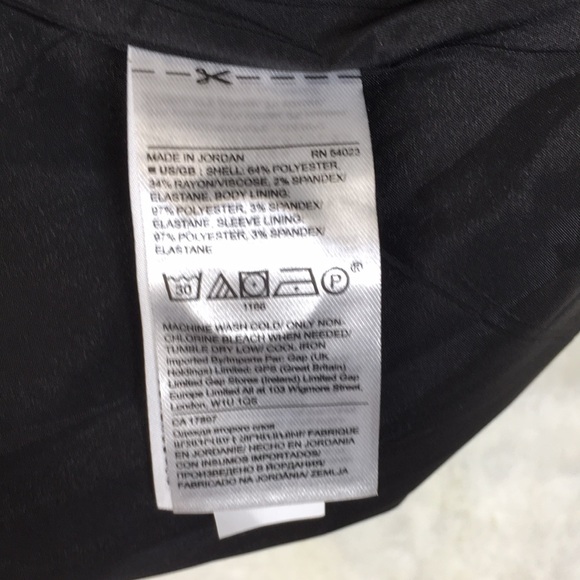 NWT Banana Republic 2 Jacket Plaid Black White Gold $139.99 Trending Boyfriend - Picture 6 of 8